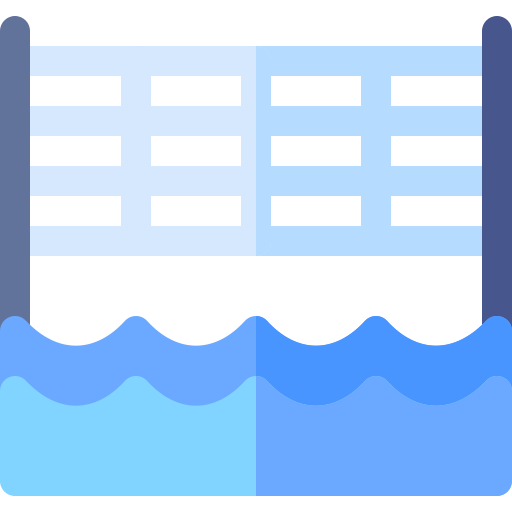 Water volleyball Basic Rounded Flat icon