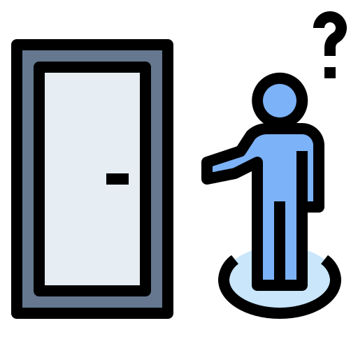 Door Generic Outline Color icon