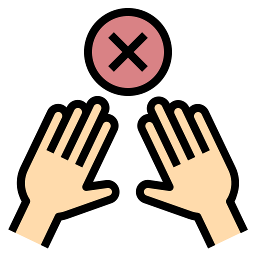 No touch Generic Outline Color icon
