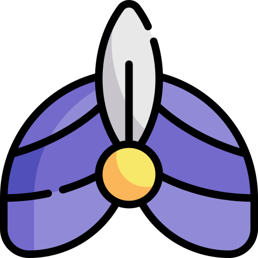 turbante Kawaii Lineal color icono