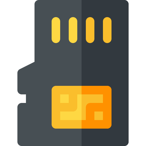 Sd card Basic Rounded Flat icon