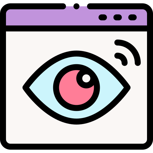 Spyware Detailed Rounded Lineal color icon