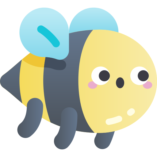 Bee Kawaii Star Gradient icon