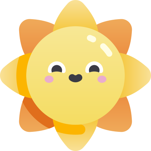 Sun Kawaii Star Gradient icon