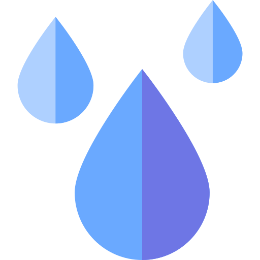 wassertropfen Basic Straight Flat icon