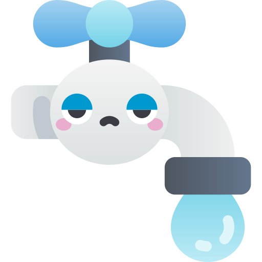 Water tap Kawaii Star Gradient icon