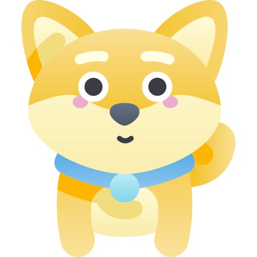 perro Kawaii Star Gradient icono