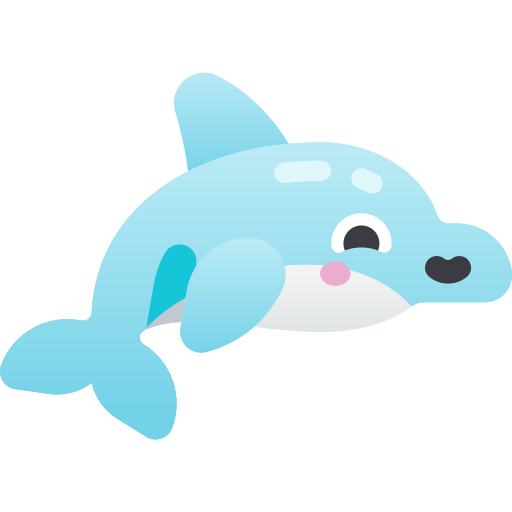 delfino Kawaii Star Gradient icona