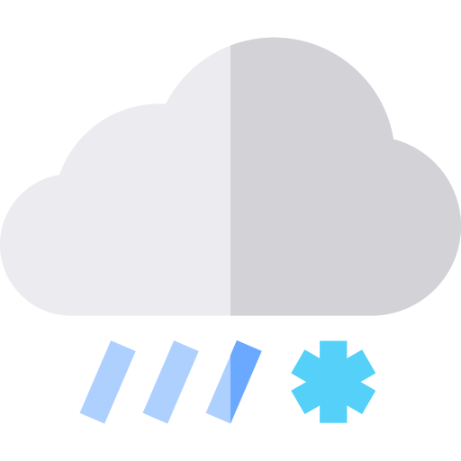 Sleet Basic Straight Flat icon