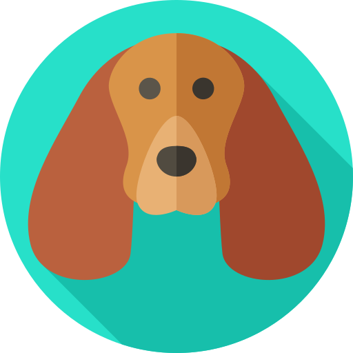 犬 Flat Circular Flat icon