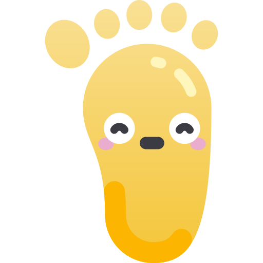 voetafdruk Kawaii Star Gradient icoon