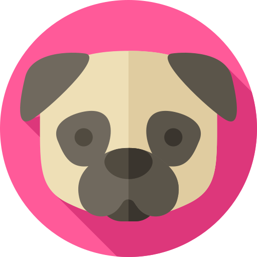 hund Flat Circular Flat icon