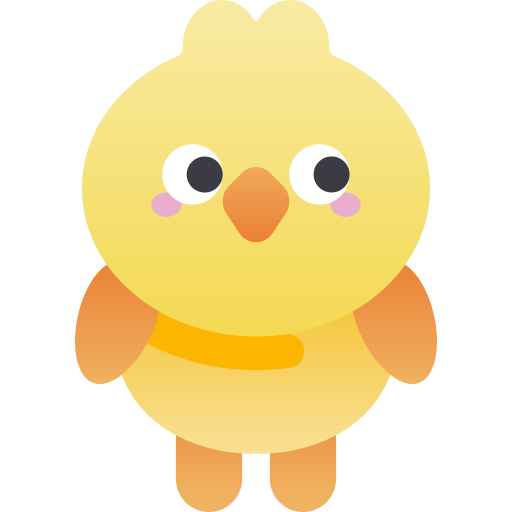 Chick Kawaii Star Gradient icon