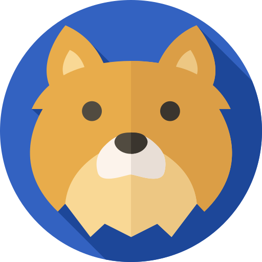 Dog Flat Circular Flat icon