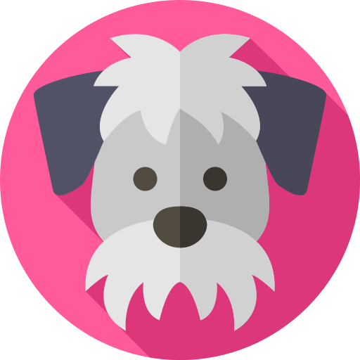 Dog Flat Circular Flat icon