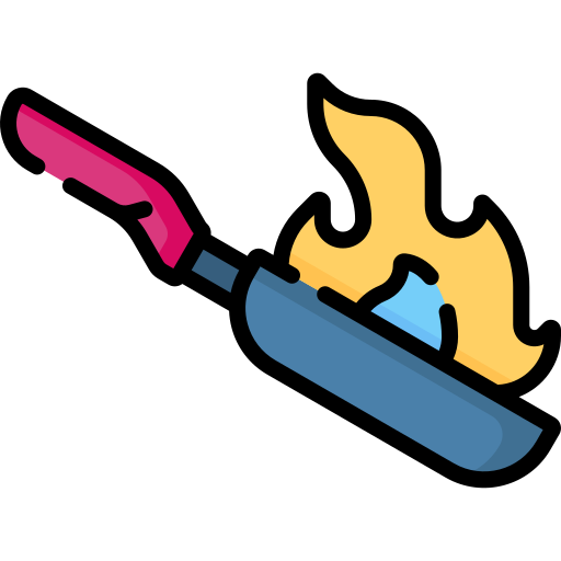 flambeado Special Lineal color icono