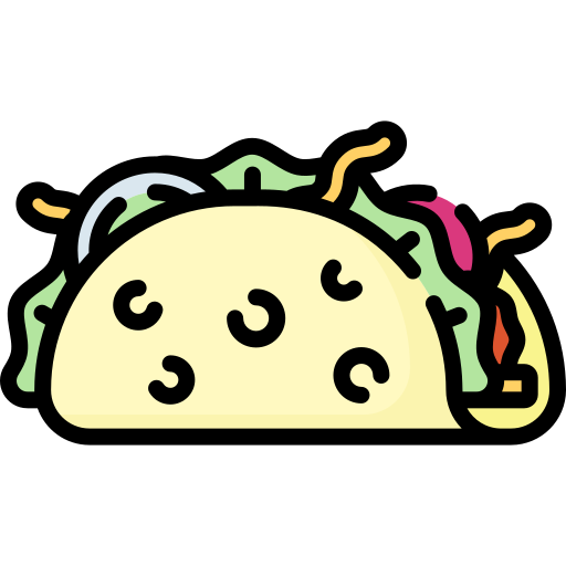 taco Special Lineal color icono