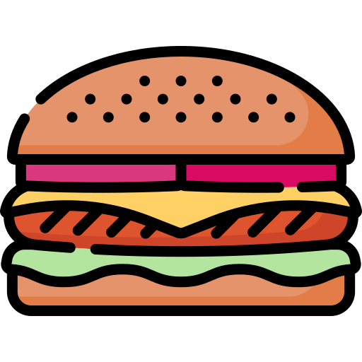 hamburguesa con queso Special Lineal color icono