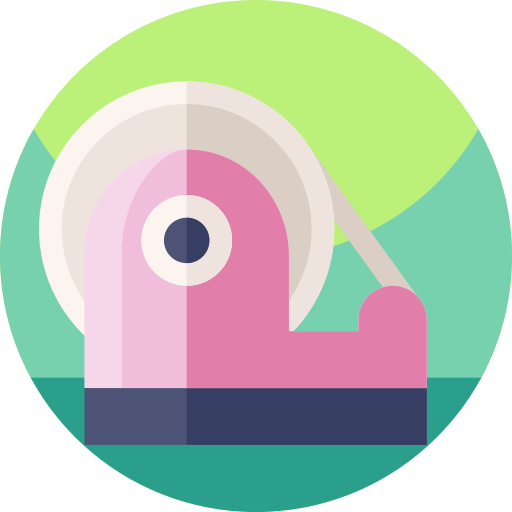 klebeband Geometric Flat Circular Flat icon