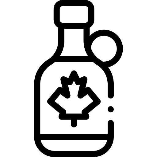 ahornsiroop Detailed Rounded Lineal icoon