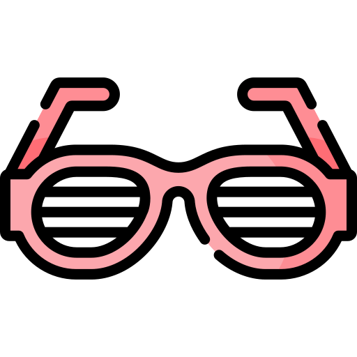 occhiali da festa Special Lineal color icona