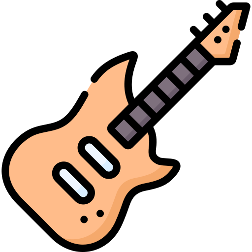 Electric guitar Special Lineal color icon