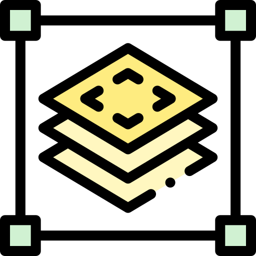 レイヤー Detailed Rounded Lineal color icon