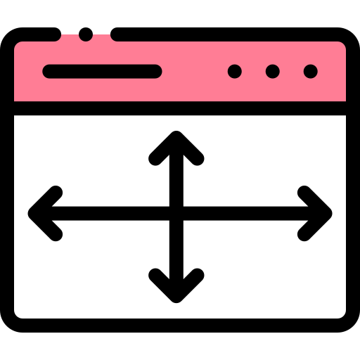 Width Detailed Rounded Lineal color icon