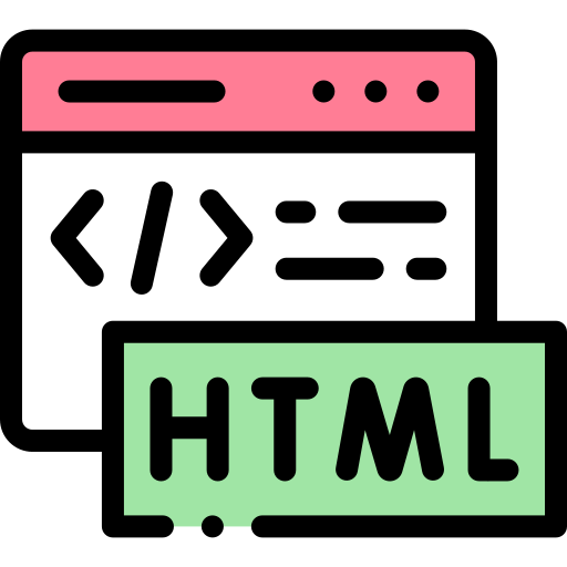 html Detailed Rounded Lineal color icon