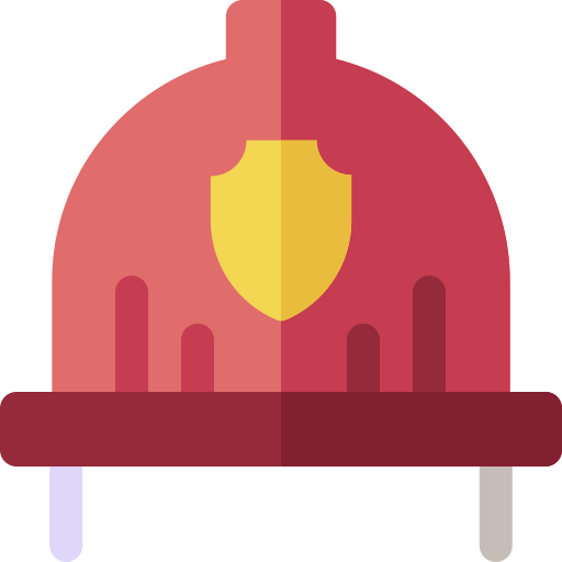 Шлем пожарного Basic Rounded Flat иконка