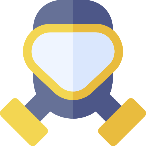 Gas mask Basic Rounded Flat icon
