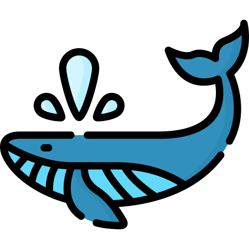 ballena Special Lineal color icono