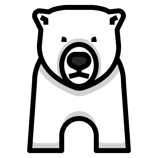 Полярный медведь dDara Lineal Color иконка
