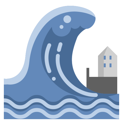 tsunami dDara Flat ikona