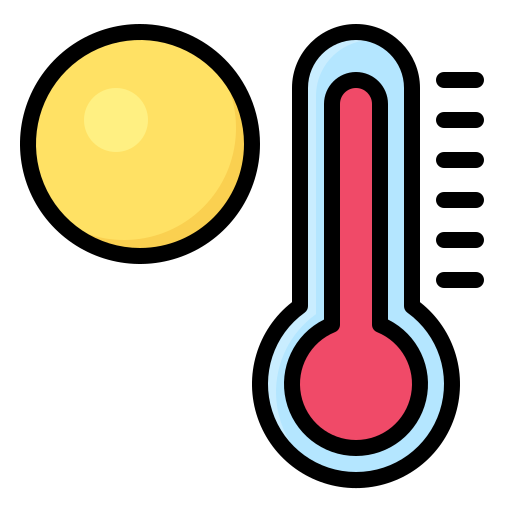 Температура Generic Outline Color иконка