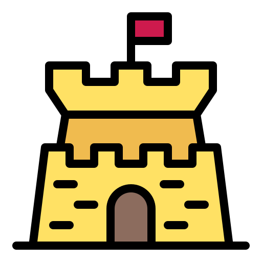 zamek Generic Outline Color ikona
