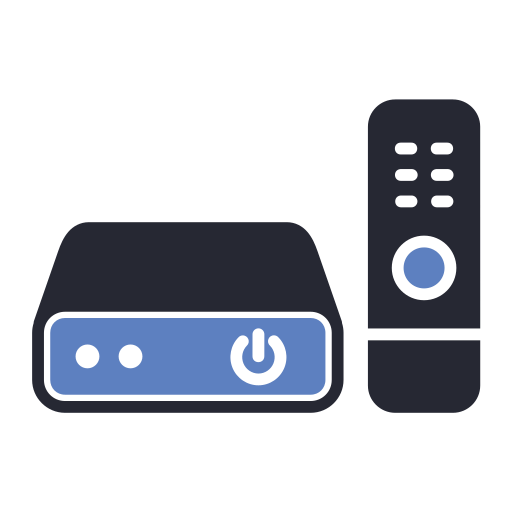 televisión inteligente Generic Blue icono