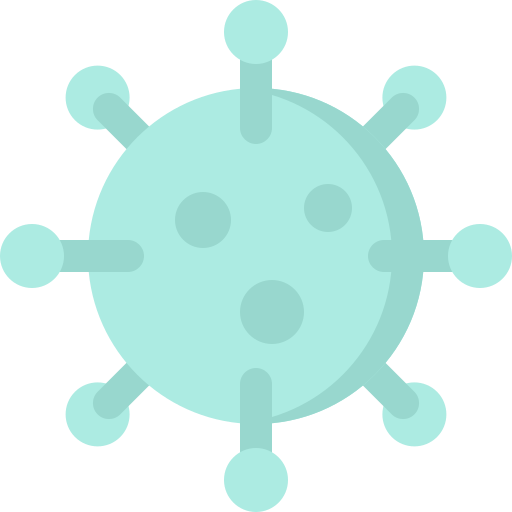 wirus bqlqn Flat ikona