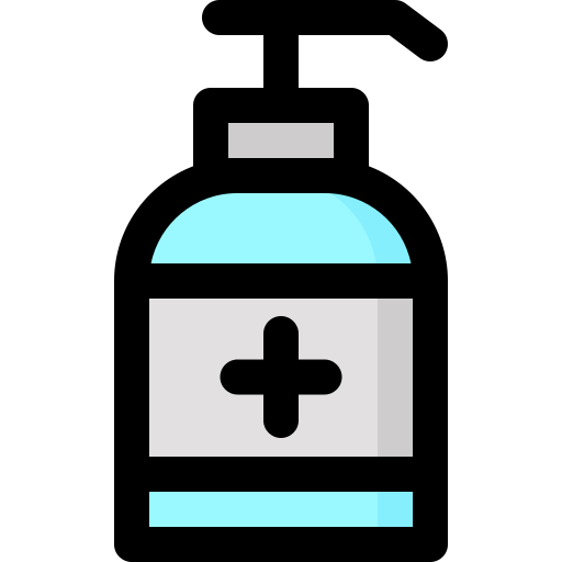alcohol en gel bqlqn Lineal Color icono