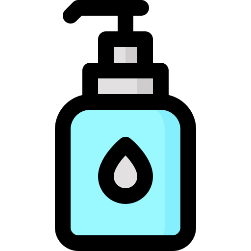 Hand sanitizer bqlqn Lineal Color icon