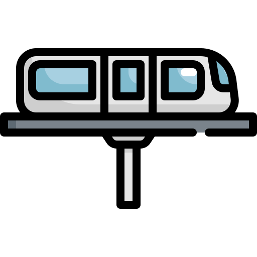 Skytrain Generic Outline Color icon