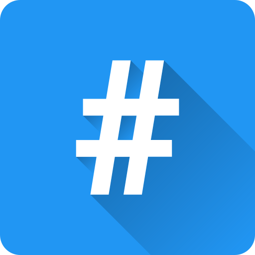 hashtag Generic Flat icoon