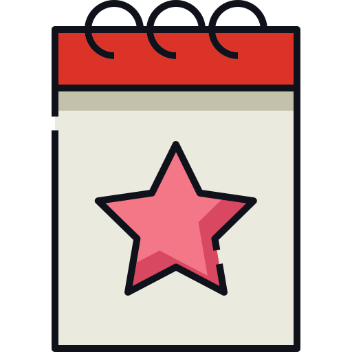 kalendarze Generic Outline Color ikona