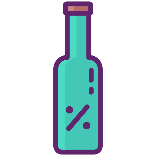 Алкоголь Flaticons Lineal Color иконка