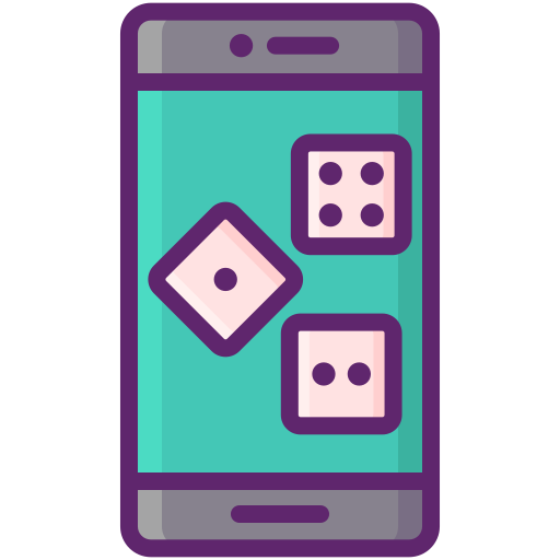 Gambling online Flaticons Lineal Color icon