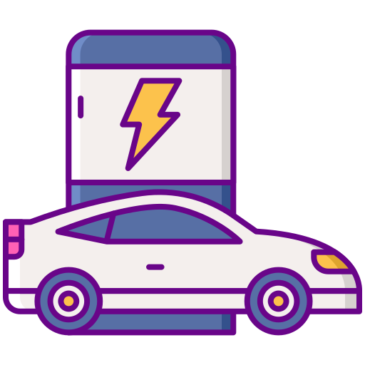 vehículo eléctrico Flaticons Lineal Color icono