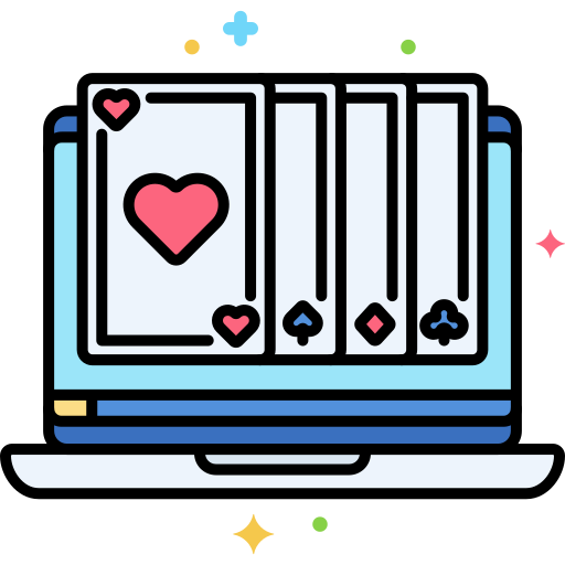 Азартные игры онлайн Flaticons Lineal Color иконка