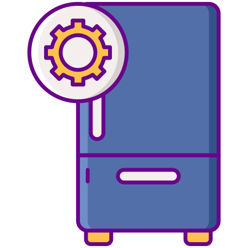 Fridge Flaticons Lineal Color icon