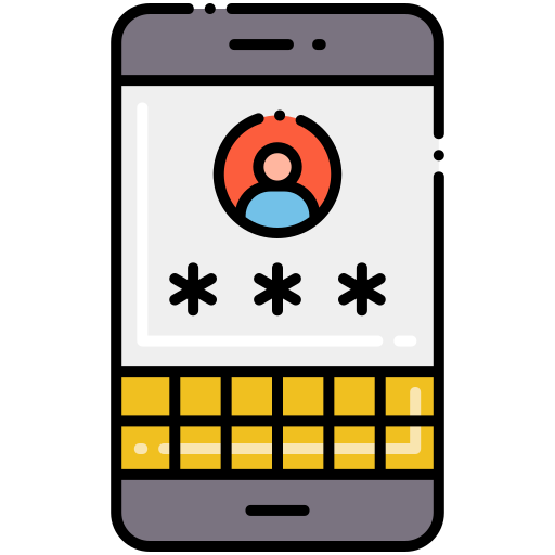 Password Flaticons Lineal Color icon