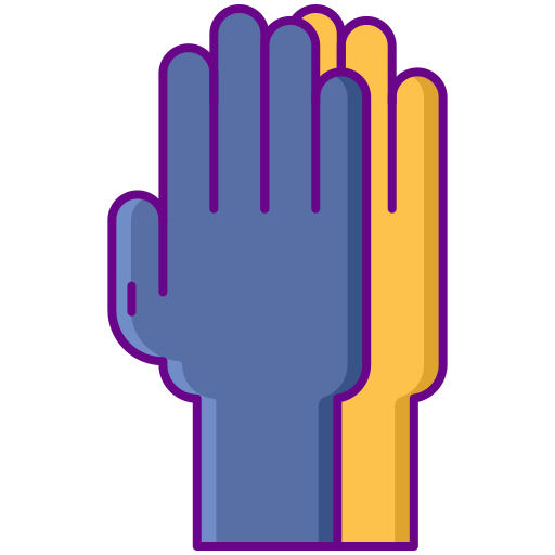 guantes de goma Flaticons Lineal Color icono